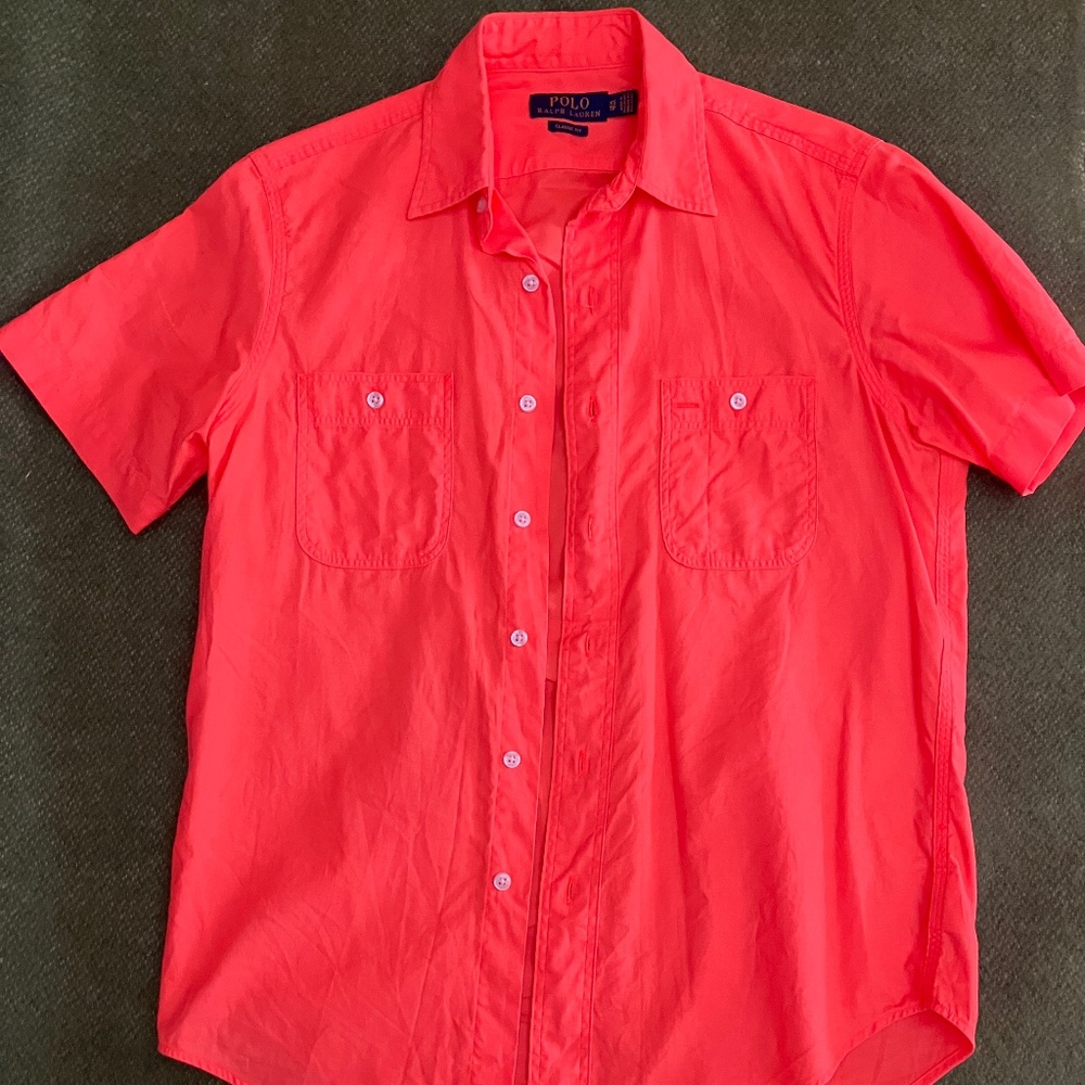 Polo Ralph Lauren Neon Orange Short Sleeve